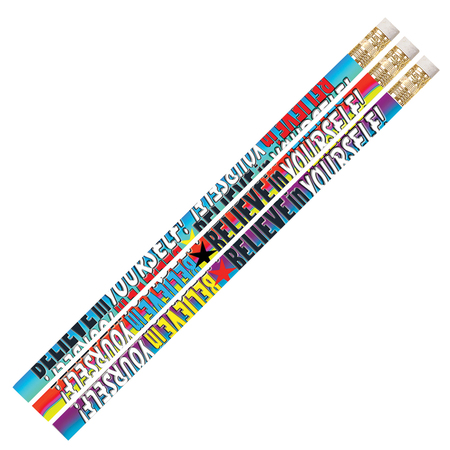 MUSGRAVE PENCIL CO Believe In Yourself Pencils, 12 Per Pack, PK12 2283D